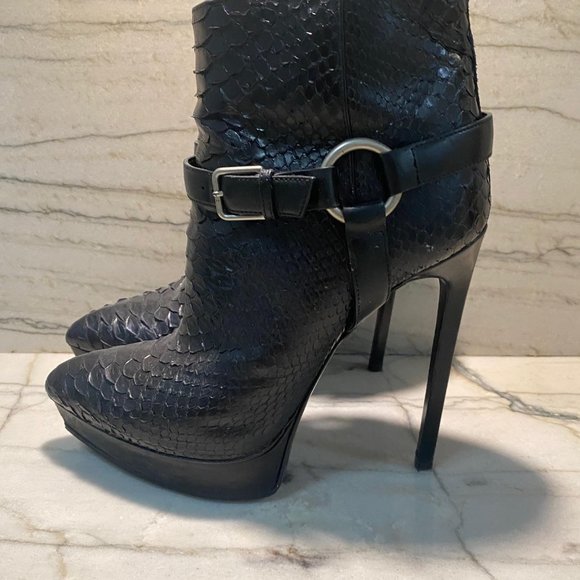 Exotic Skin Saint Laurent Booties - Picture 4 of 7